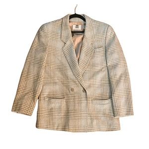 Pendleton oversized herringbone plaid blazer size 14